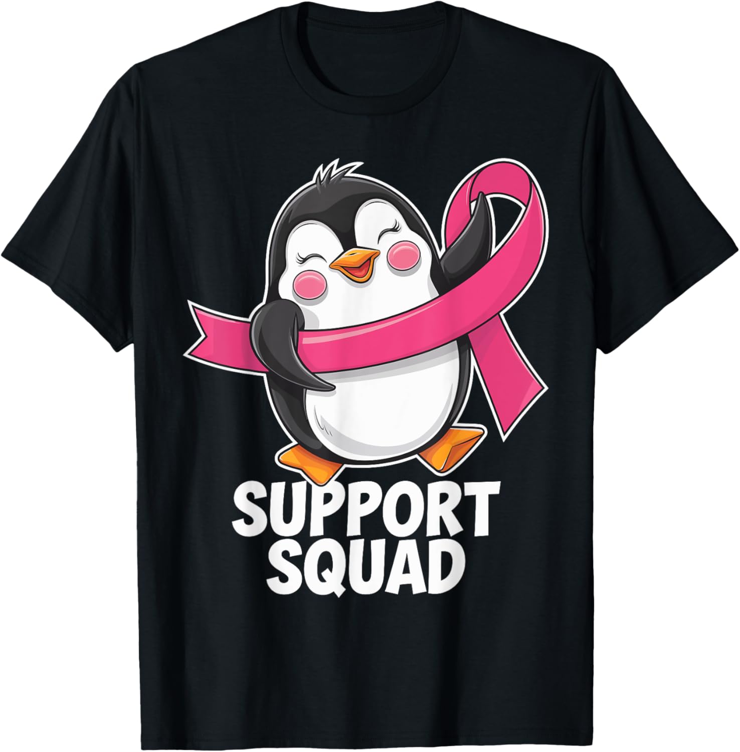 Breast Cancer Awareness Cute Penguin