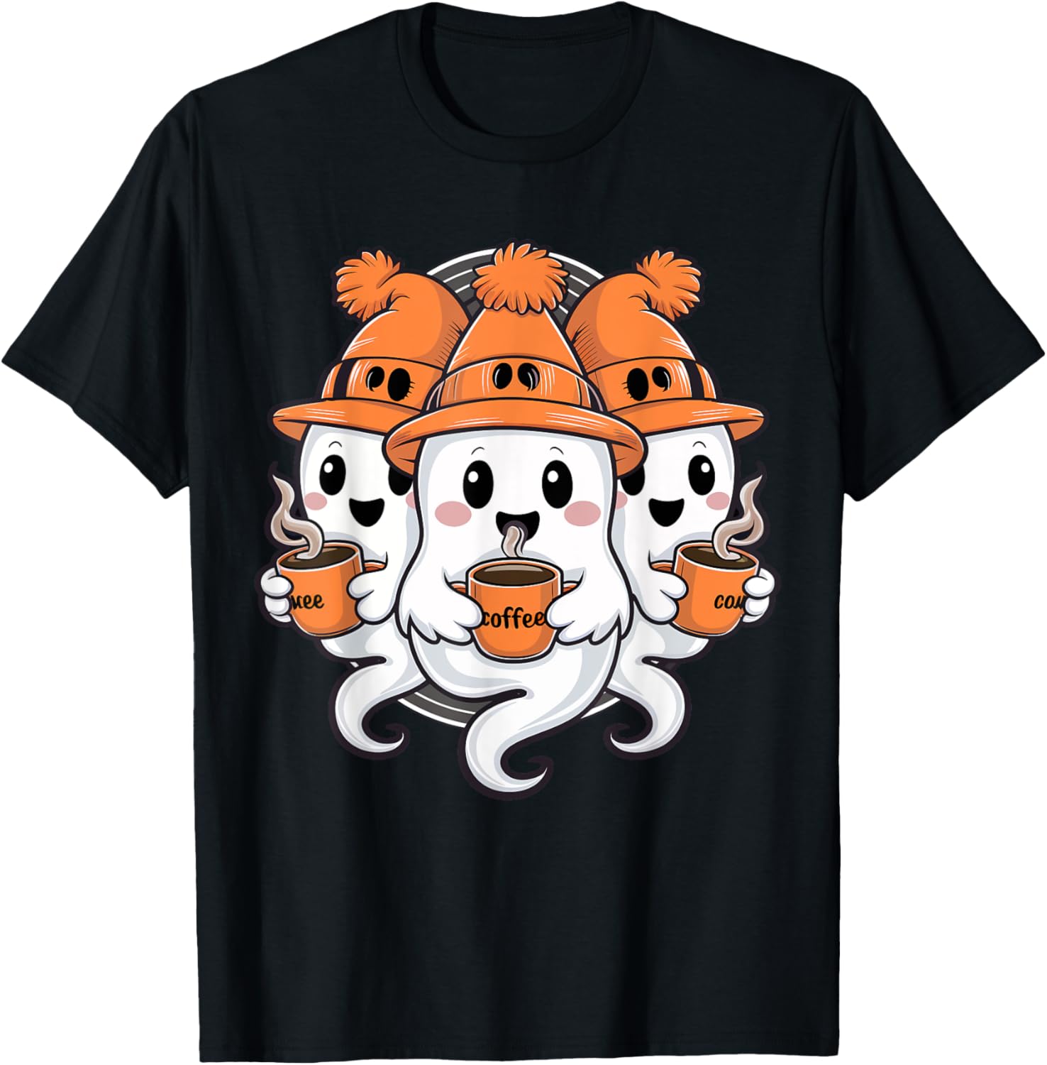 Halloween Ghosts Coffee Cute Kawaii