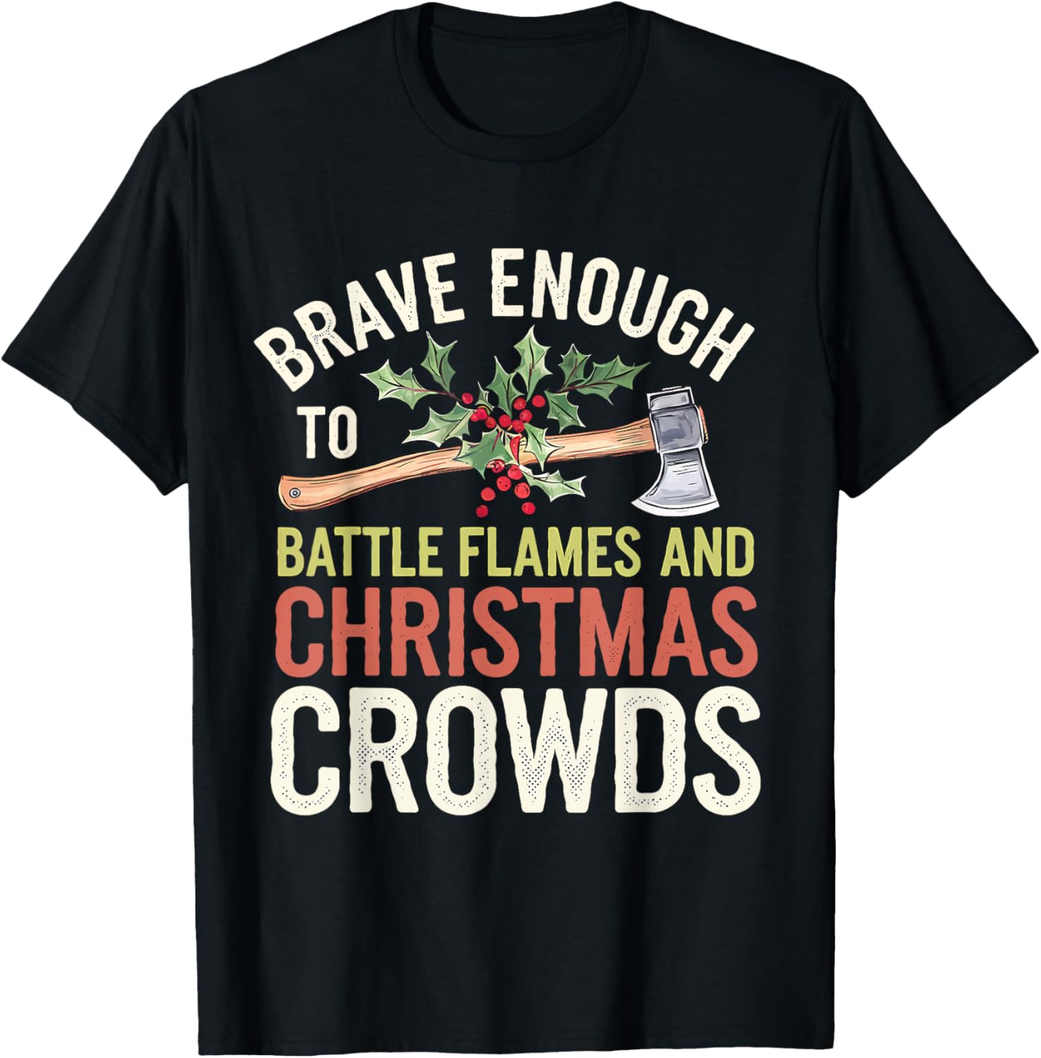 Firefighter Brave Enough To Battle Flames & Christmas Crowds