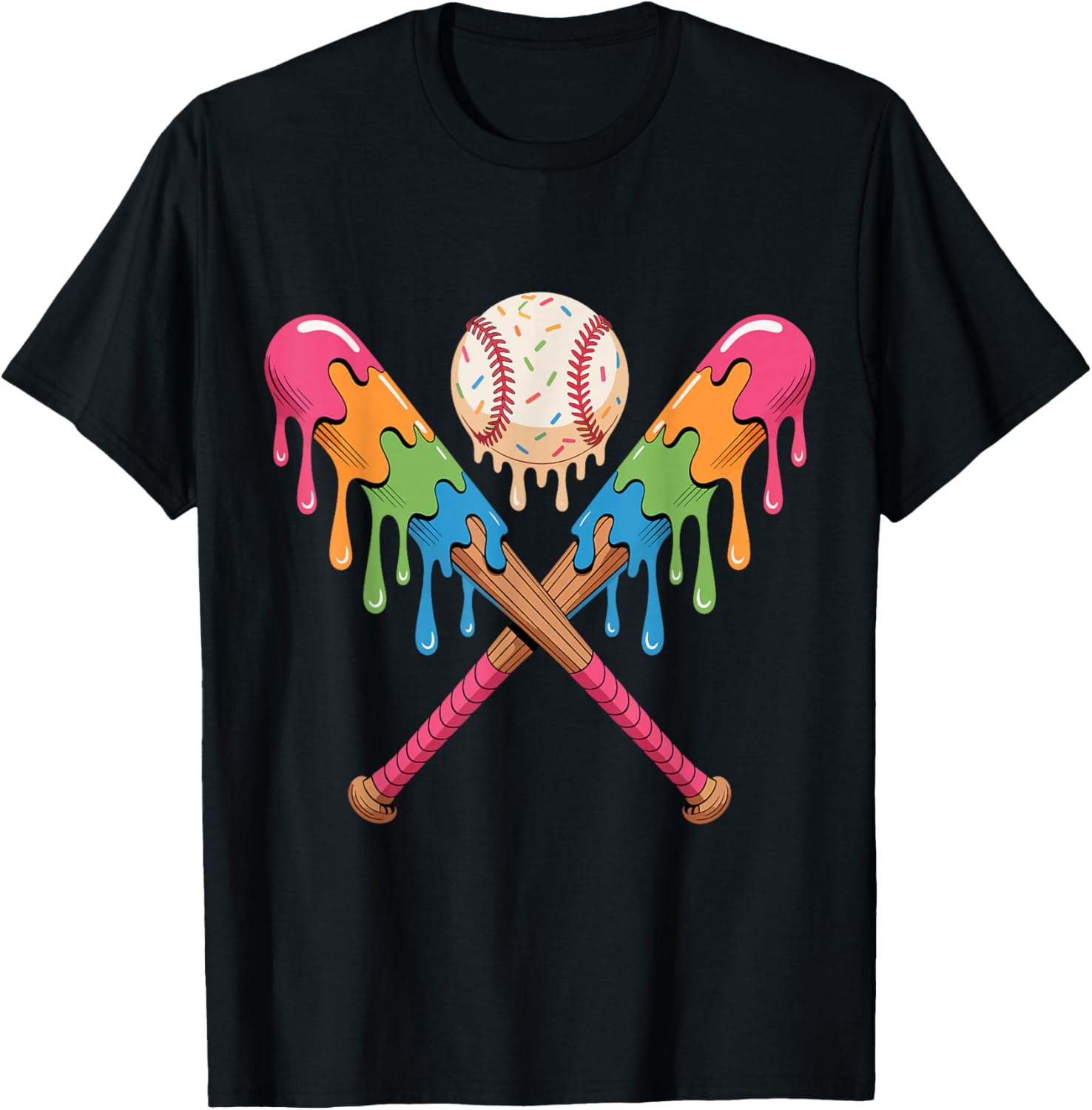 Baseball Player Ice Cream Funny Drip