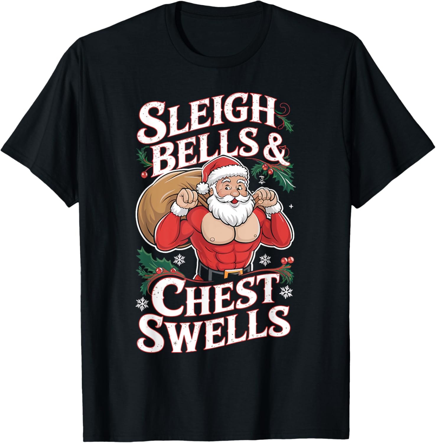 Sleigh Bells and Chest Swells Santa Christmas Gym