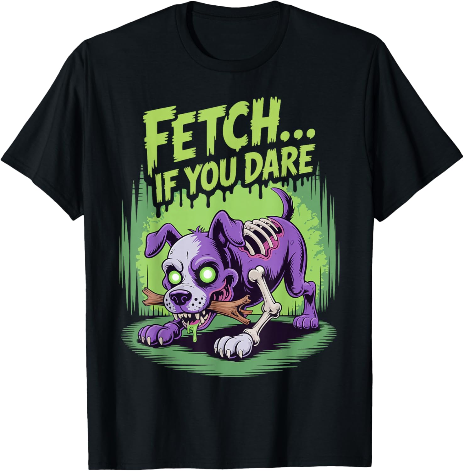 Halloween Dog Zombie Fetch If You Dare