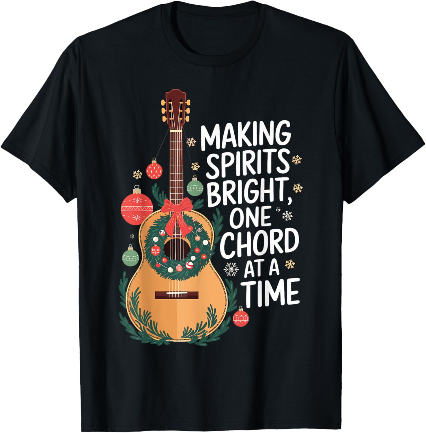 Guitarist Making Spirits Bright One Chord a Time Christmas