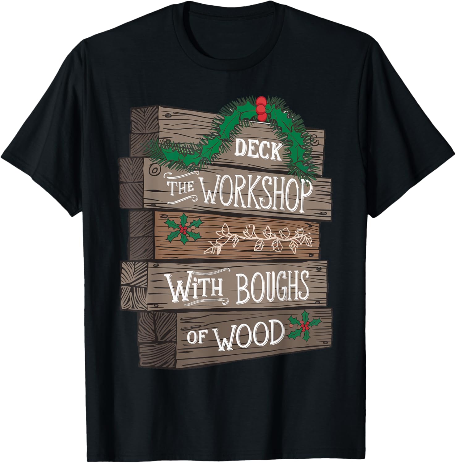 Woodworking Christmas Deck Workshop With Boughs