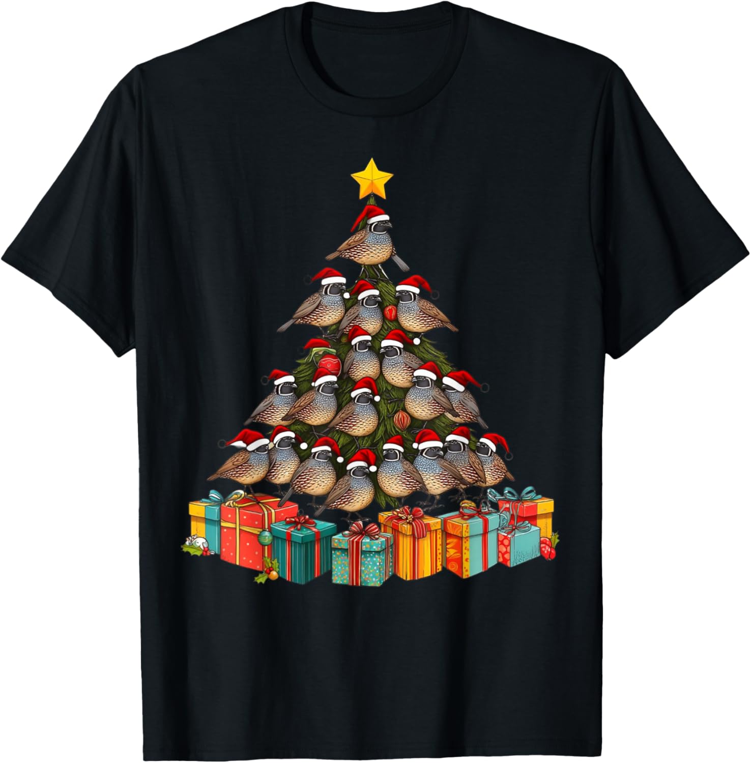 Quail Bird Christmas Tree