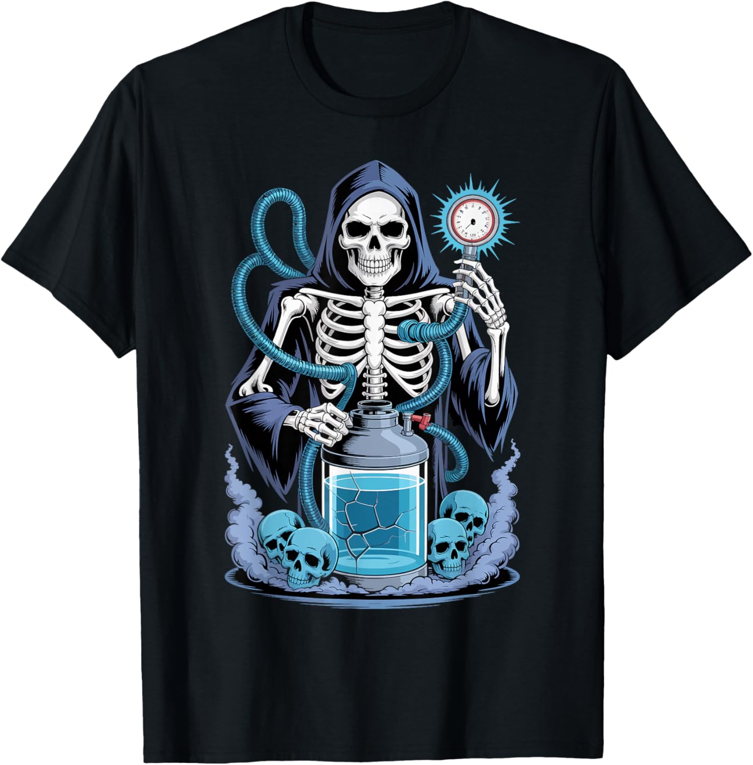 HVAC Technician Halloween Skeleton