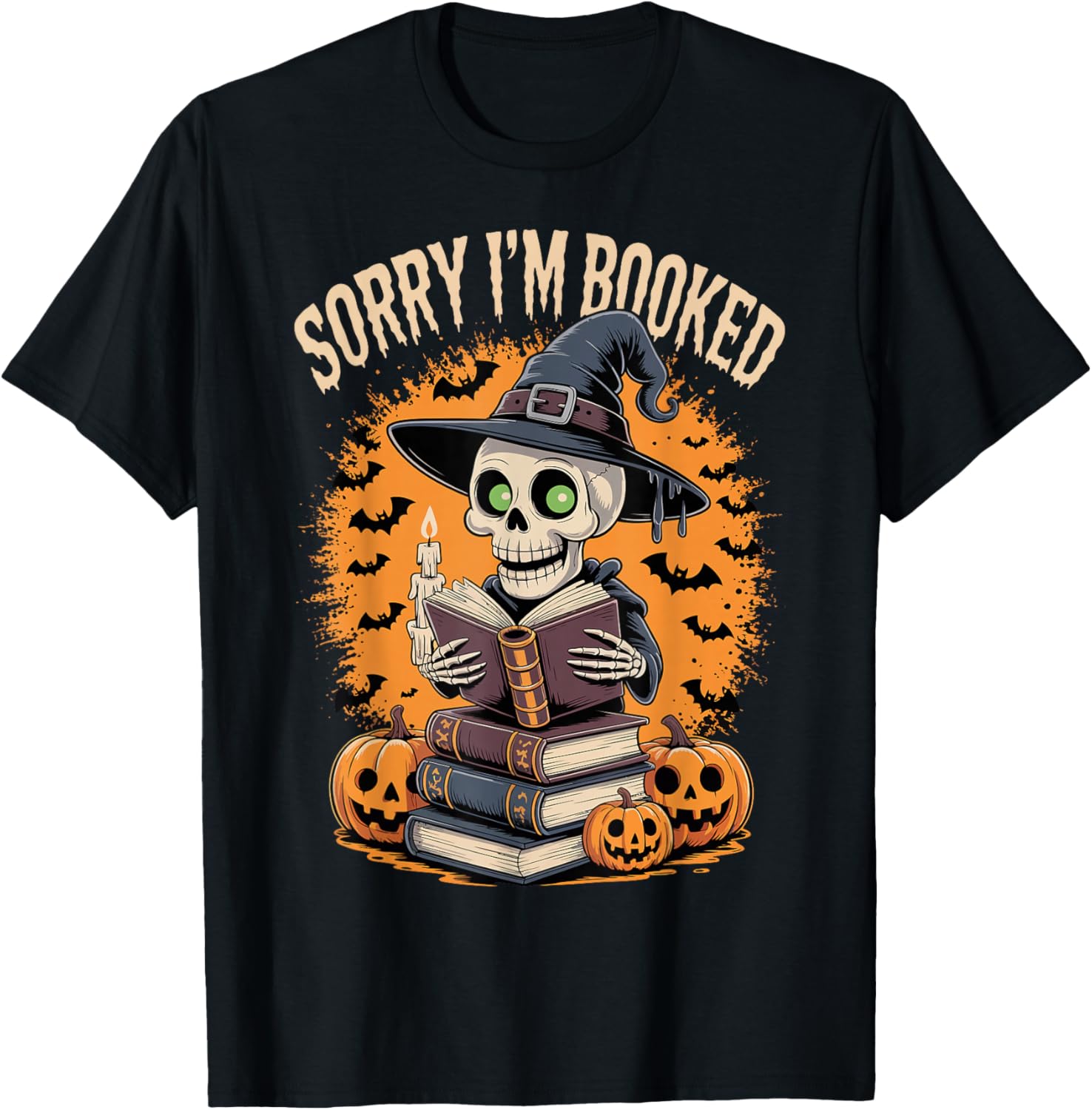 Halloween Book Lover Sorry I'm Booked