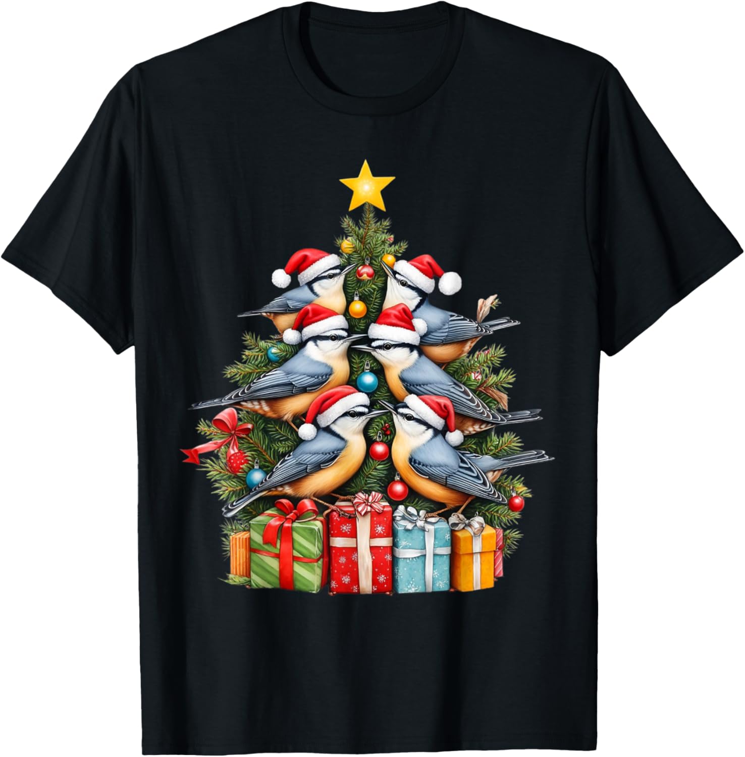 Nuthatch Bird Christmas Tree