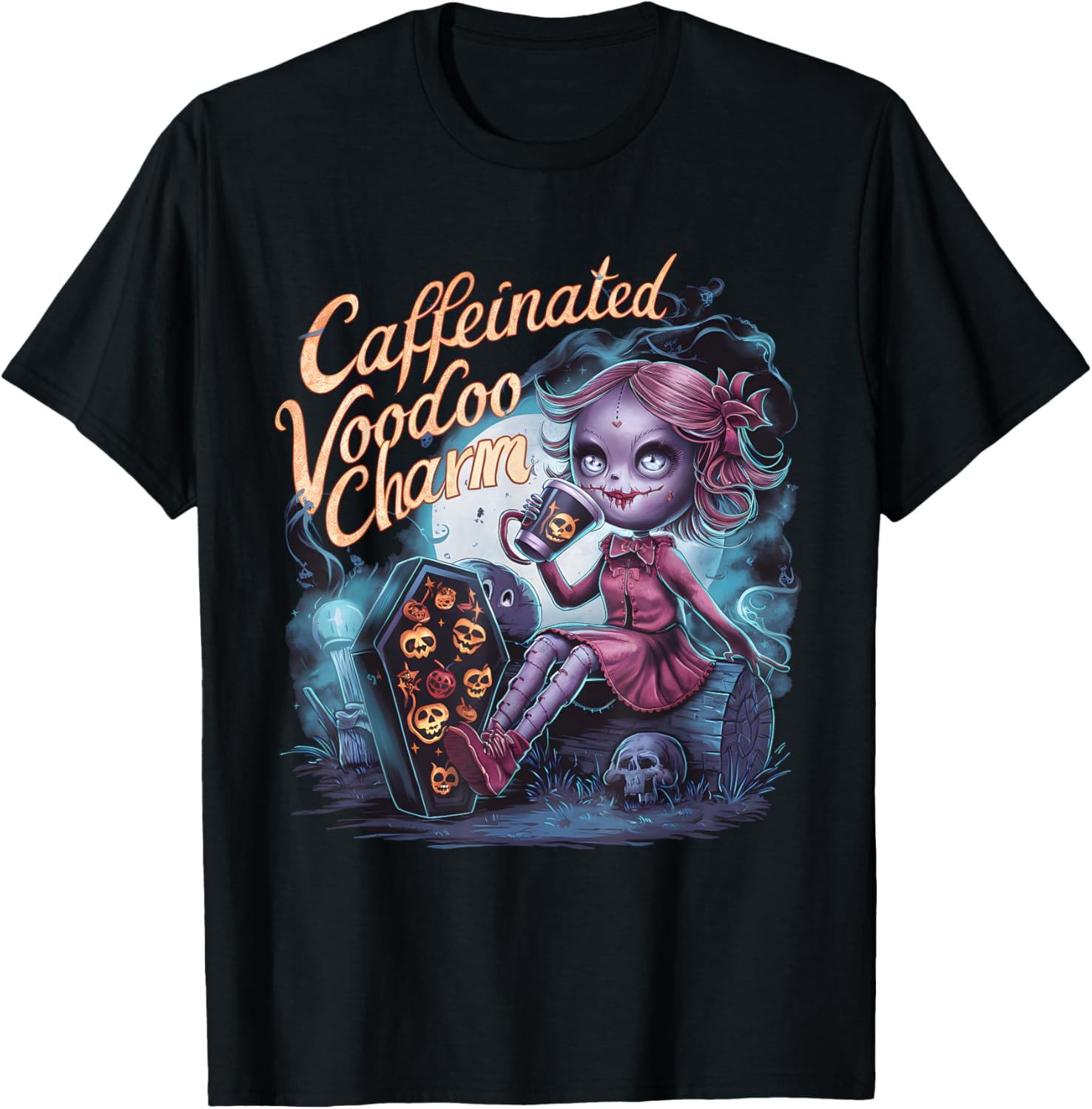 Coffee Halloween Caffeinated Voodoo Charm