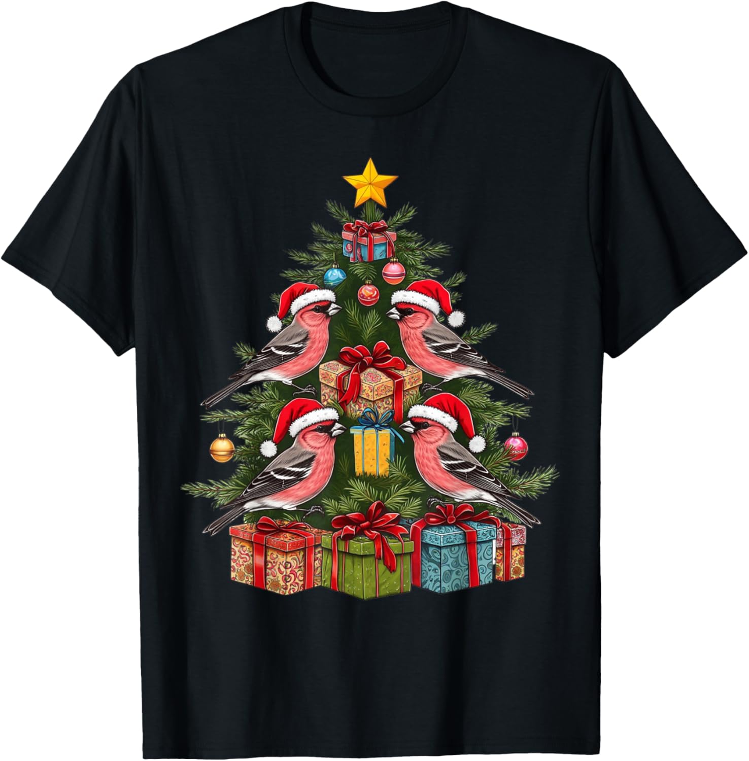 Christmas Tree Bird Pine Grosbeak