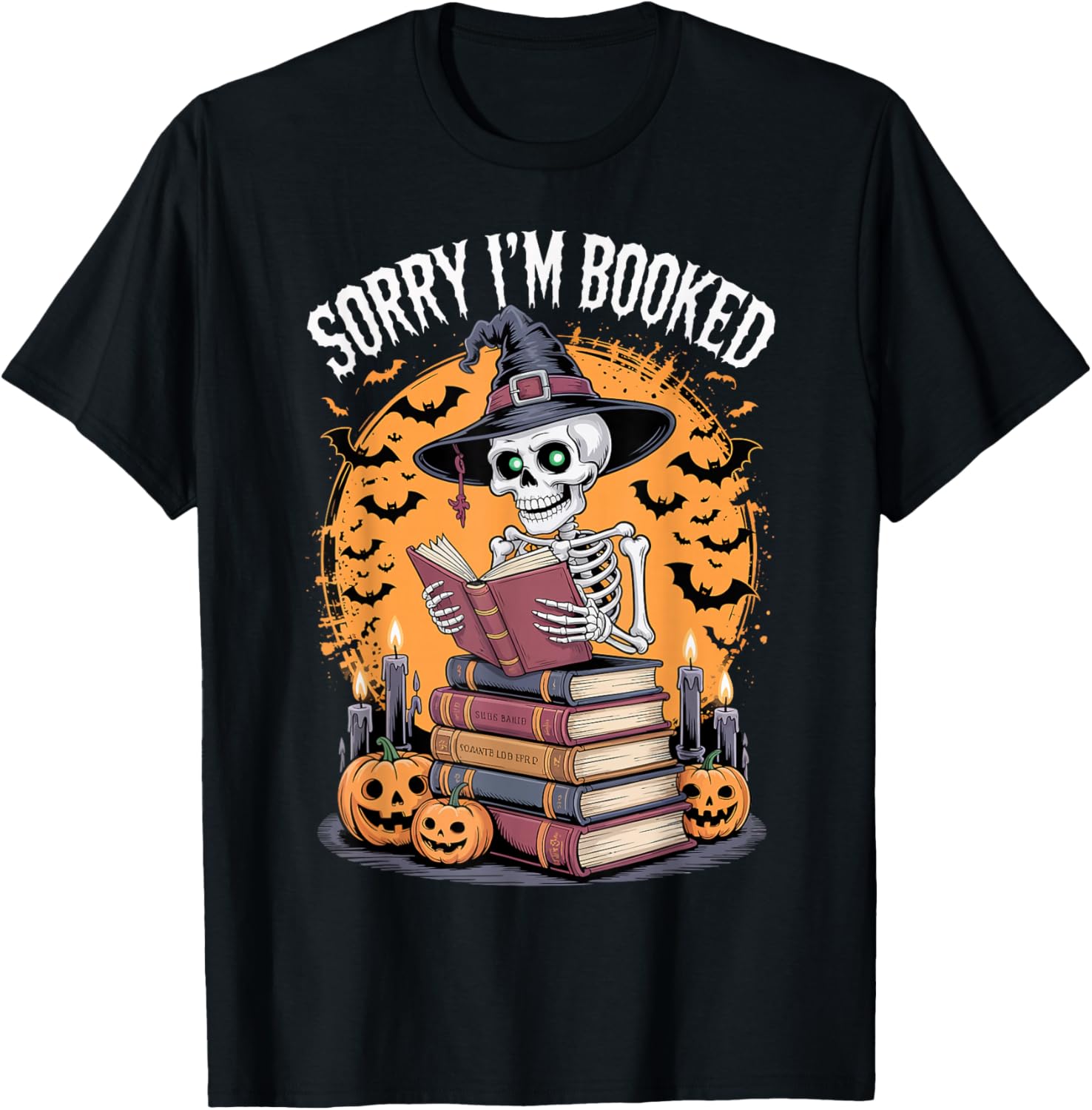 Halloween Book Lover Sorry I'm Booked
